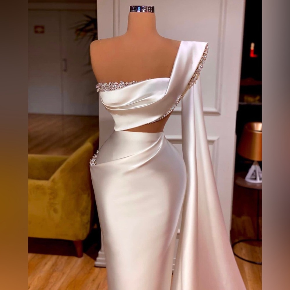 Custom made wedding gown